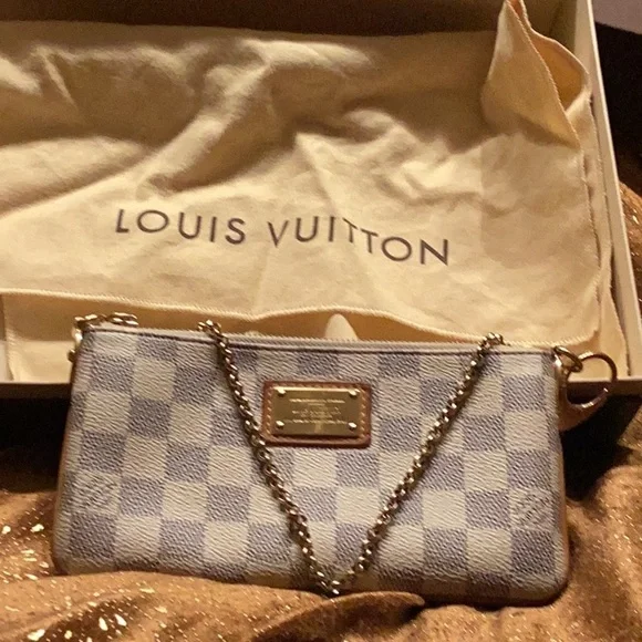 Louis Vuitton Damier Azur Pochette Milla MM - Picture 1 of 10